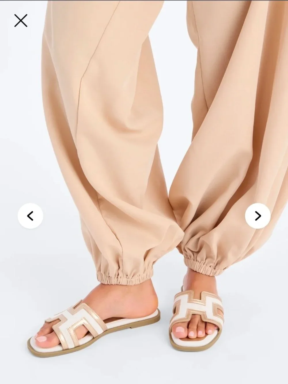 Fashionnova Endless Fun Flat Sandals - Gold (Sz 7) - Picture 3 of 7